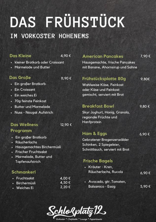 Zimmer & Appartements Am Schlossplatz Hohenems Zewnętrze zdjęcie